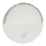 SCHNEIDER ELECTRIC New odace  - enjoliveur seul - pour bouton poussoir - porte-tiquette - blanc craie S929245