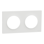 SCHNEIDER ELECTRIC New odace  origine - plaque de finition 2 postes - couleur blanc S929704