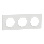 SCHNEIDER ELECTRIC New odace  origine - plaque de finition 3 postes - couleur blanc S929706