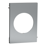 SCHNEIDER ELECTRIC New odace  architecte - plaque de finition centrale - effet titane S930801