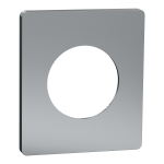 SCHNEIDER ELECTRIC New odace  architecte - plaque de finition 1 poste - effet titane S930802