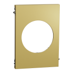 SCHNEIDER ELECTRIC New odace  architecte - plaque de finition centrale - effet laiton S932801
