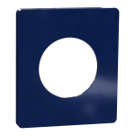 SCHNEIDER ELECTRIC New odace  architecte - plaque de finition 1 poste - bleu maill S933802