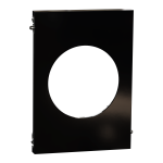SCHNEIDER ELECTRIC New odace  architecte - plaque de finition centrale - noir maill S935801