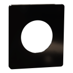 SCHNEIDER ELECTRIC New odace  architecte - plaque de finition 1 poste - noir maill S935802