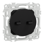 SCHNEIDER ELECTRIC New odace  - double va-et-vient ou poussoir  levier - 10ax - noir onyx S940213