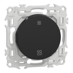 SCHNEIDER ELECTRIC New odace  - inter ou poussoir vmc 2 vitesses - 10ax - noir onyx S940233