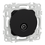 SCHNEIDER ELECTRIC New odace  - prise tv simple mle - sortie coaxiale - noir onyx S940445