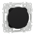 SCHNEIDER ELECTRIC New odace  - obturateur - pr-perage pour sortie de cble - noir onyx S940666