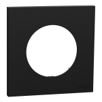 SCHNEIDER ELECTRIC New odace  - plaque de finition 1 poste - couleur noir onyx S940702