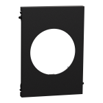 SCHNEIDER ELECTRIC New odace  architecte - plaque de finition centrale - couleur noir onyx S940801