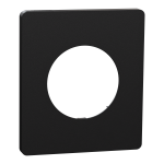 SCHNEIDER ELECTRIC New odace  architecte - plaque de finition 1 poste - couleur noir onyx S940802