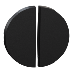 SCHNEIDER ELECTRIC New odace  - enjoliveur seul - pour double va-et-vient ou poussoir - noir onyx S949210