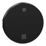 SCHNEIDER ELECTRIC New odace  - enjoliveur seul - pour va-et-vient ou poussoir - vmc - noir onyx S949235