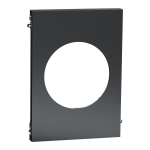SCHNEIDER ELECTRIC New odace  architecte - plaque de finition centrale - effet perle noire S952801