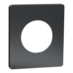 SCHNEIDER ELECTRIC New odace  architecte - plaque de finition 1 poste - effet perle noire S952802