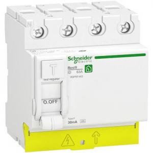 SCHNEIDER ELECTRIC S.A.S. Resi9 xp - interrupteur diffrentiel - 4p - 63a - 30ma - type fsi - peignable R9PRF463
