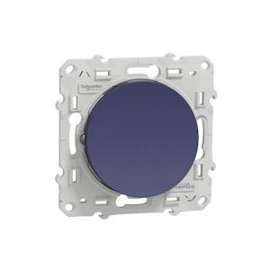 SCHNEIDER ELECTRIC Odace - va-et-vient - bleu cobalt - fixation par vis - 3 bornes automatiques - 10a - 250v ca 50 hz - ik04 - ip21 d - livr avec cache de protection peinture - certifi nf S550204