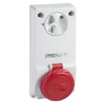 SCHNEIDER ELECTRIC Pratika - prise verrouillable 32 a - 3p+t - 380-415 v ca - ip65 - sur panneau 82096