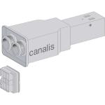 SCHNEIDER ELECTRIC Canalis kbb - embout d'aliment. gauche & droite 40a blanc - 2x(3l+n)+pe-2 bus KBB40ABG44T2W