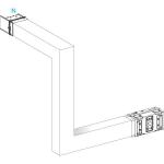 SCHNEIDER ELECTRIC Canalis ksa - coude multiple 630a - vers haut & droite - 3 cts ajust 250-750mm KSA630DMBL43A