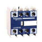 SCHNEIDER ELECTRIC Tesys d - bloc de contacts auxiliaires - 0f+2o - bornes  vis-triers LA1DX02