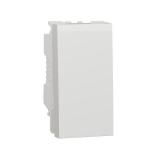 SCHNEIDER ELECTRIC Unica - bouton-poussoir no/nf - 10a - connex rapide - 1 mod - blanc - mca seul NU313618