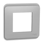 SCHNEIDER ELECTRIC Plaque de finition alu 1p NU400230