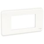 SCHNEIDER ELECTRIC Unica pro - plaque de finition - blanc antimicrobien - 4 modules NU411420