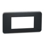 SCHNEIDER ELECTRIC Unica pro - plaque de finition - anthracite - 4 modules NU411454