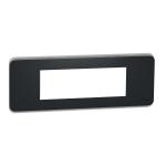 SCHNEIDER ELECTRIC Unica pro - plaque de finition - anthracite - 6 modules NU411654
