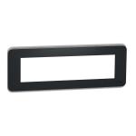 SCHNEIDER ELECTRIC Unica pro - plaque de finition - anthracite - 8 modules NU411854