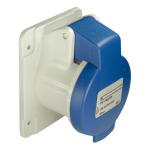 SCHNEIDER ELECTRIC Pratika - socle prise industrielle droite - 32a - ip44 - 220 - 3p - vis PKF32G423