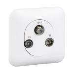 SCHNEIDER ELECTRIC Ovalis - prise tv/fm/sat - 1 entre arrire S260461