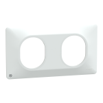 SCHNEIDER ELECTRIC Plaque 2 postes hor 71mm antib S300704