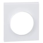 SCHNEIDER ELECTRIC Odace styl pratic, plaque blanc avec couvercle intgr pour prise 1 poste S520752