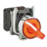 SCHNEIDER ELECTRIC Harmony xb4 - bouton  manette lum - 22 - 2 pos fix - orange - 1o+1f - 120v XB4BK125G5