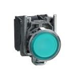 SCHNEIDER ELECTRIC Harmony xb4 - poussoir lumineux led - 1f+1o - vert - 22 - 110vac XB4BW33G5