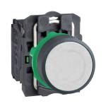 SCHNEIDER ELECTRIC Harmony - bouton poussoir blanc - plastique  vis - avec rappe  ressort XB5AA11