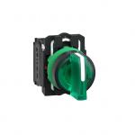 SCHNEIDER ELECTRIC Harmony xb5 - slecteur lumineux - 3 positions fixes - vert - 1o+1f - 230/240vca - led - ik05 - 10a - collerette gris fonc XB5AK133M5   