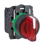 SCHNEIDER ELECTRIC Harmony xb5 - bouton  manette lumin - 22 - 3 pos fix - rouge - 1o+1f - 24v XB5AK134B5   