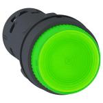 SCHNEIDER ELECTRIC Harmony bouton poussoir lumineux - 22 - led verte -  impulsion - 1f - 24v XB7NW33B1