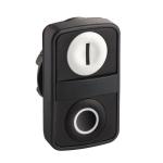 SCHNEIDER ELECTRIC Harmony tte bt-pous double touche - 22 - blanc + noir - e - s - ip66, ip69 k ZB5AA7121