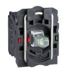 SCHNEIDER ELECTRIC Harmony corps de bouton lumineux - 22 - blanc led intgre 1o+1f ZB5AW0G15