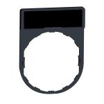 SCHNEIDER ELECTRIC Harmony - porte-tiquette plate 30x40 - plastique noir - avec tiq 8x27 - vierge ZBY2101