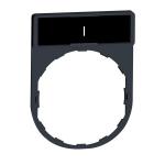 SCHNEIDER ELECTRIC Harmony - porte-tiquette 30x40 + tiquette 'i' 8x27 - blanc/noir ZBY2147