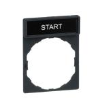 SCHNEIDER ELECTRIC Harmony porte tiquette 30 x 40 mm standard - 22 - avec tiquette start ZBY2303