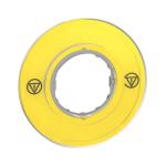 SCHNEIDER ELECTRIC Harmony - tiquette circulaire jaune 3d sans texte - 60 ZBY9121