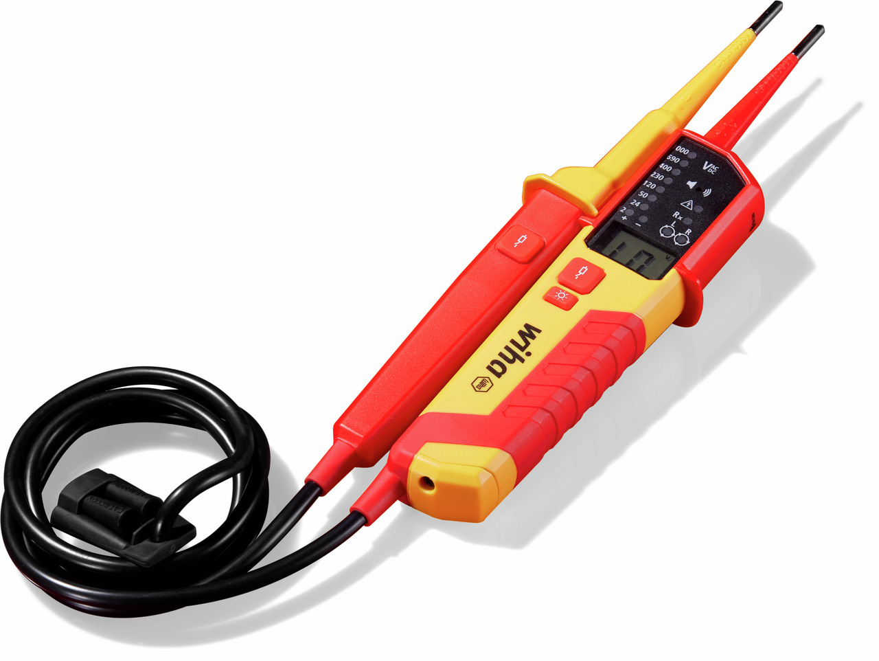 Photo Testeur de tension et de continuit, 12 - 1 000 V AC CAT IV avec 2x piles AAA incluses | Ref : 45216