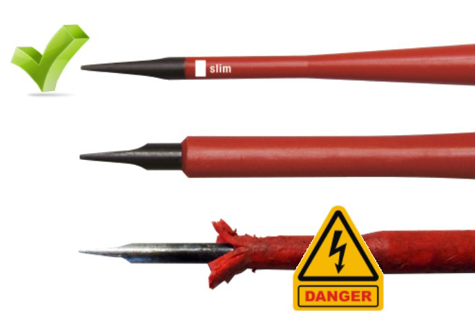 Vignette 3 produit Ref : 38613 | Tournevis isolé LiftUp + 6 embouts Fente/PH/Bornier sous blister